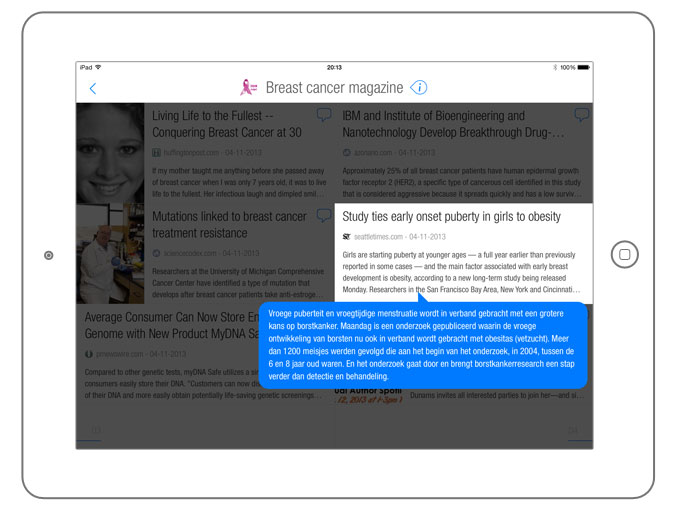 Content curation on BuzzTalk Reader